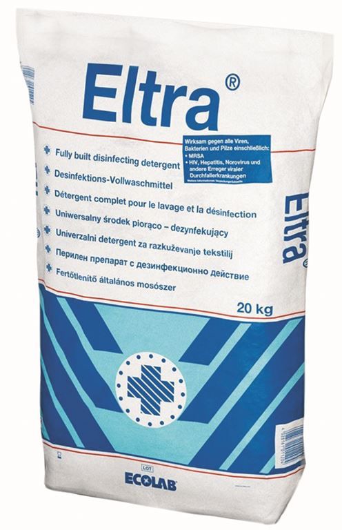 Lessive linge poudre désinfectante Eltra - ECOLAB - Sac de 20kg