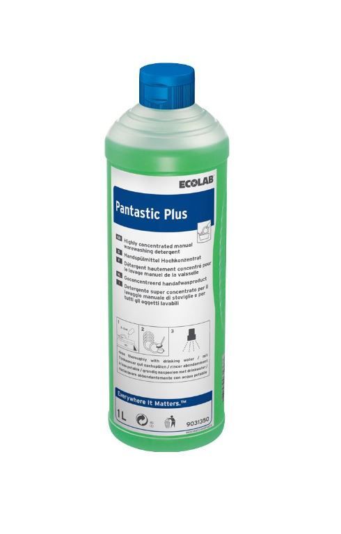 Détergent liquide plonge manuelle Pantastic Plus - ECOLAB - Flacon de 1l