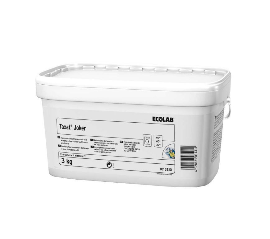 Agent de blanchiment linge Taxat Joker - ECOLAB - Seau de 3kg