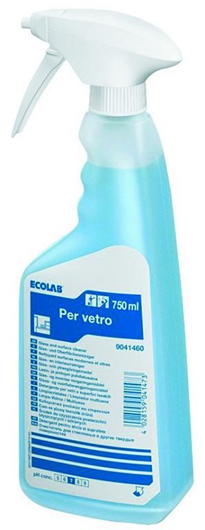 Nettoyant vitres et surfaces modernes Per Vetro - ECOLAB - Flacon de 750ml