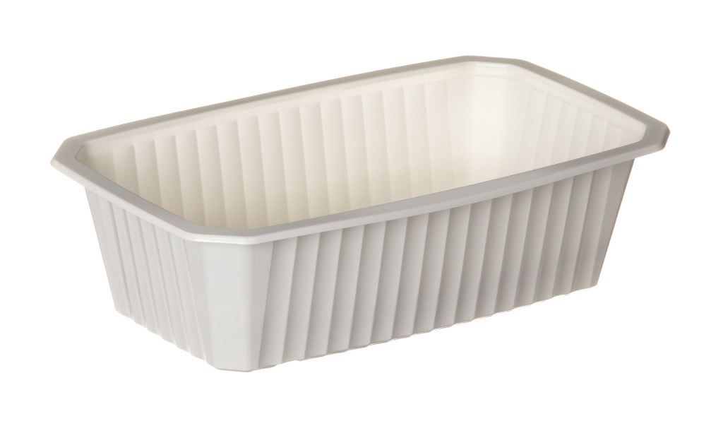 Barquette PP thermoformée blanche Gastropack GN1/4 H75mm - ALPHA FORM - Carton de 440