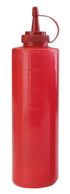 Flacon souple PE 70cl rouge - LACOR - A l'unité