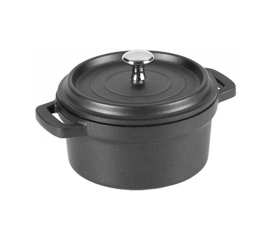 Mini cocotte fonte aluminium noir 14cm - LACOR - A l'unité