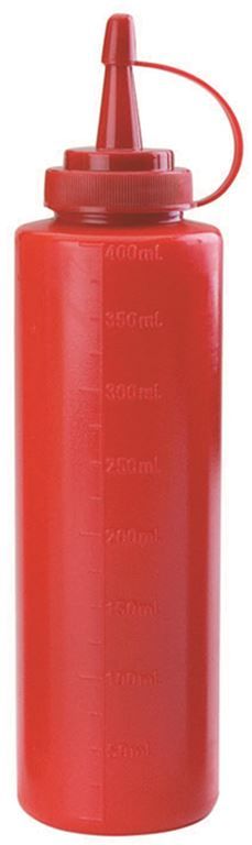 Flacon souple PE 40cl rouge - LACOR - A l'unité