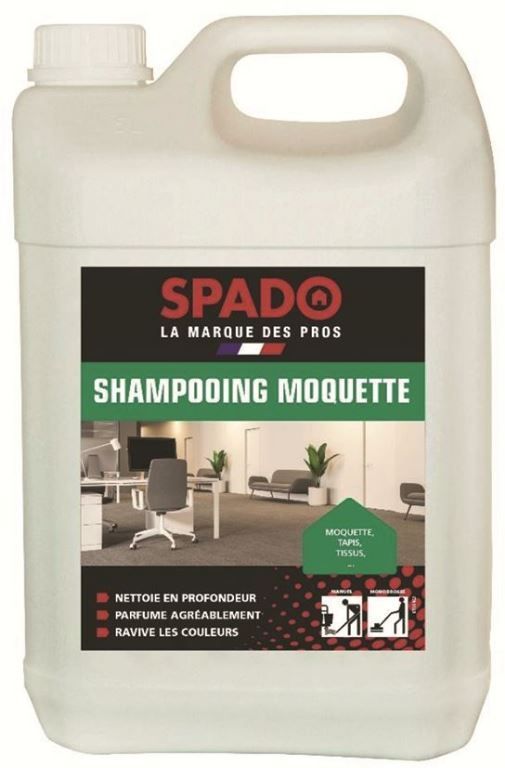 Shampooing moussant pour moquette et tapis - SPADO - Bidon de 5l