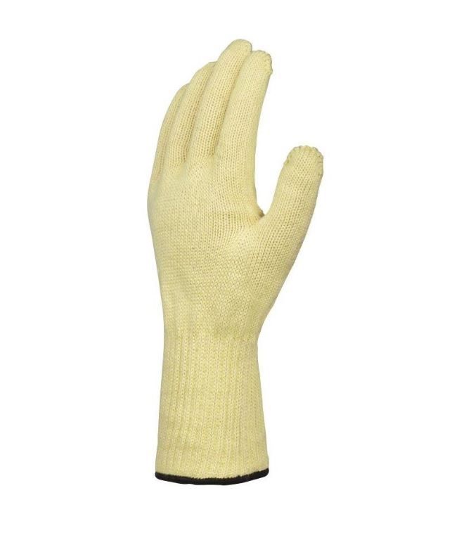 Gant anti-chaleur et anticoupures coton/Kevlar jaune max 250°C T.U - DELTA PLUS - Paire