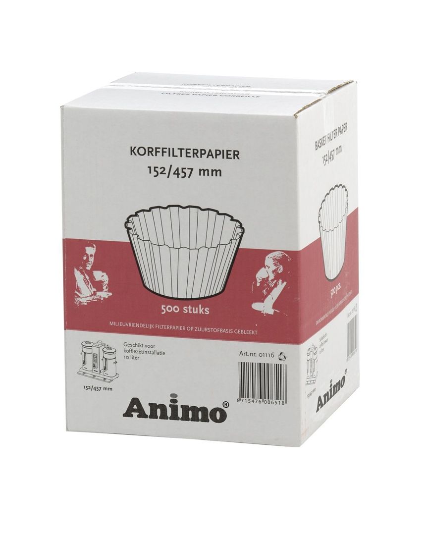Filtre à café charlotte Dia. 152/457mm - ANIMO - Carton de 500