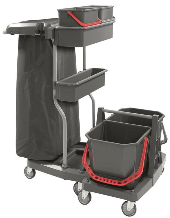 Chariot de ménage lavage 2x15l & 2x6l (sans presse) - VDM - A l'unité