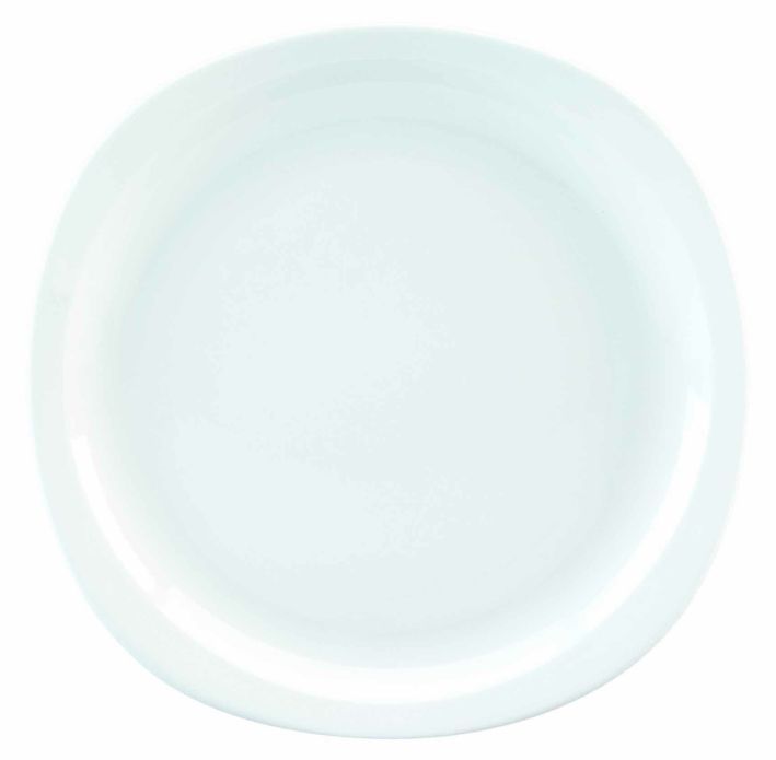 Assiette plate porcelaine Oslo 24,5cm - SARREGUEMINES VAISSELLE - Carton de 12