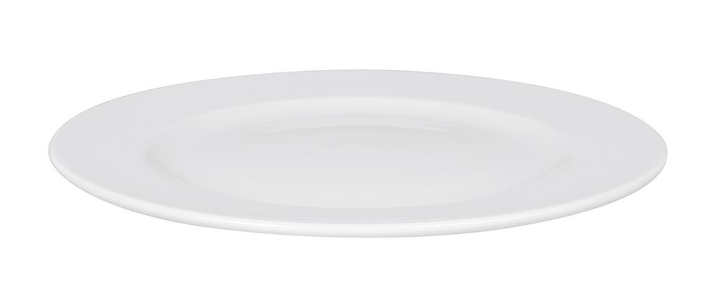 Assiette plate porcelaine Delta 24cm - Carton de 12