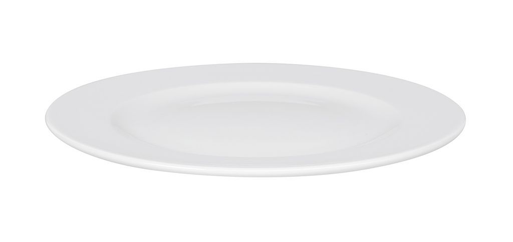 Assiette plate porcelaine Delta 27cm - Carton de 12