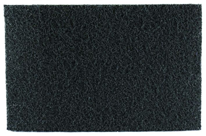 Tampon abrasif noir 22,5x14cm - Paquet de 10