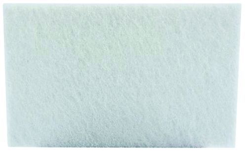 Tampon abrasif blanc 22,5x14cm - Paquet de 10