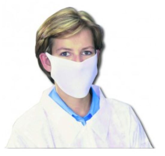 Masque hygiène mousse polyuréthane blanche - Boite de 50