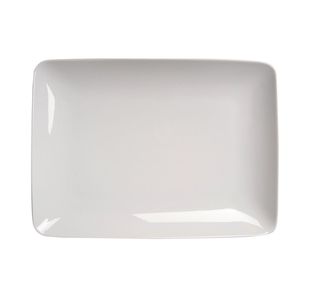 Assiette plate porcelaine Modulo 30x22cm - DEGRENNE - Carton de 6