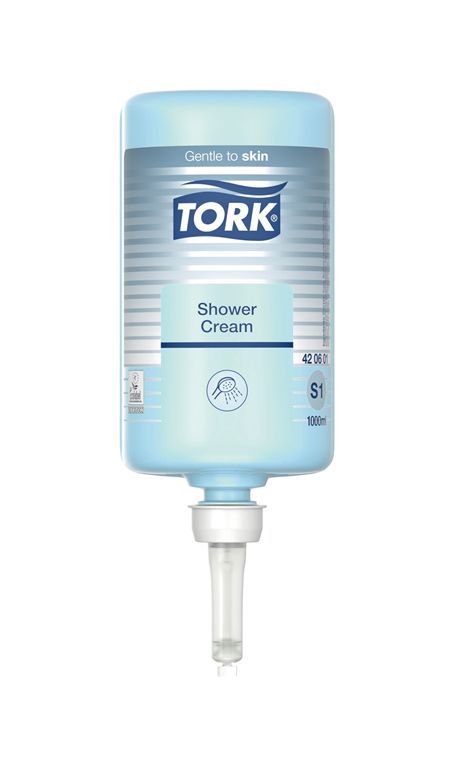 Savon liquide corps et cheveux S1 - TORK - Carton de 6x1l