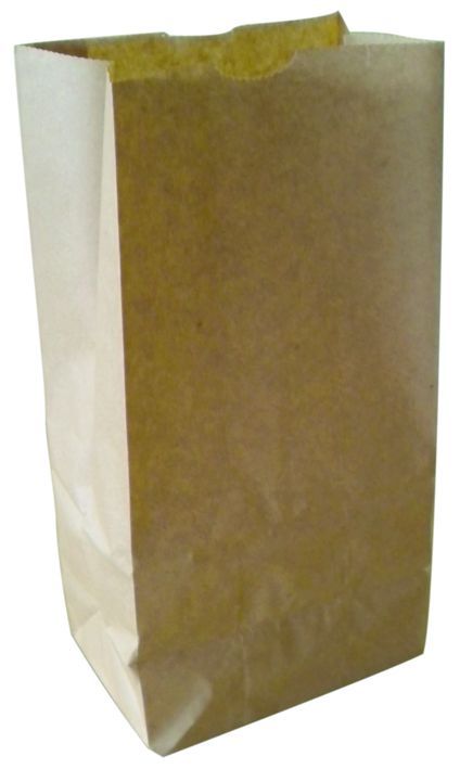 Sac SOS papier kraft brun 12x8x24cm - Carton de 1000