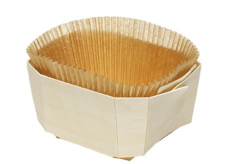 Barquette bois avec caissette papier Comte n°5 - PANIBOIS - Carton de 160