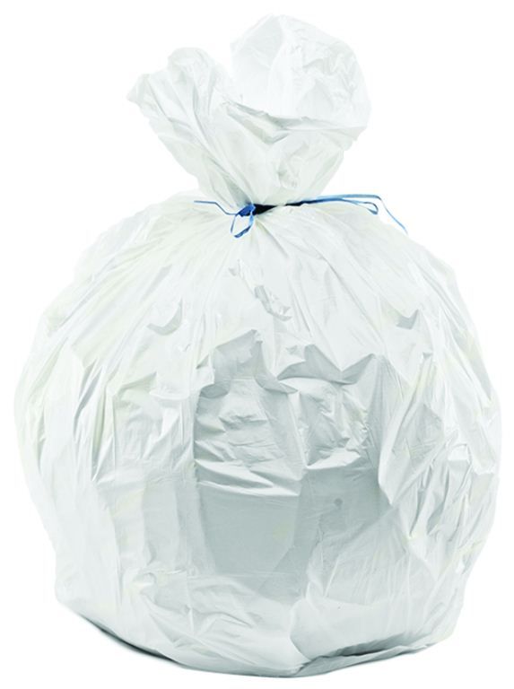 Sac poubelle PEHD blanc 20l - Rouleau de 50