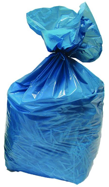 Sac poubelle PEBD bleu 110l standard - Carton de 200