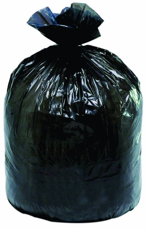 Sac poubelle PEBD noir 30l fort - Carton de 500