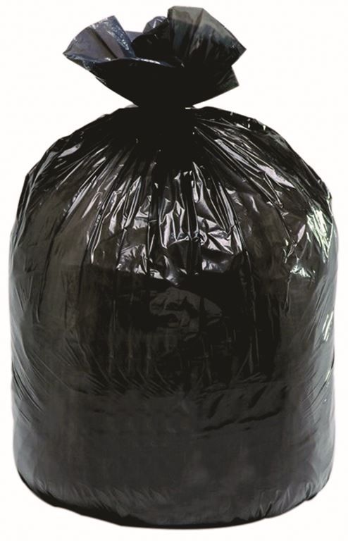 Sac poubelle PEBD noir 130l fort - Carton de 100