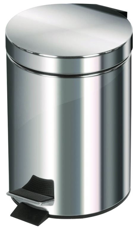 Poubelle à pédale inox 3l - MABEL - A l'unité