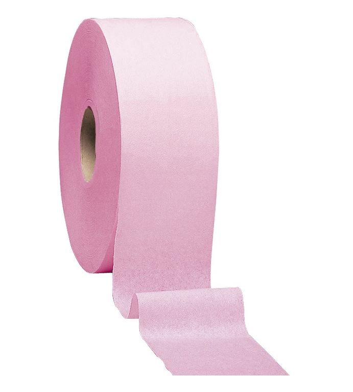 Rouleau papier toilette 1 pli rose 500m - Carton de 6