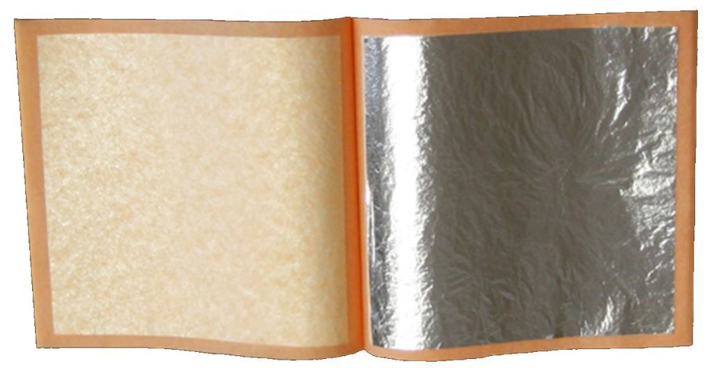 Carnet de feuilles 9,5x9,5 argent - CHARRIER - Paquet de 25