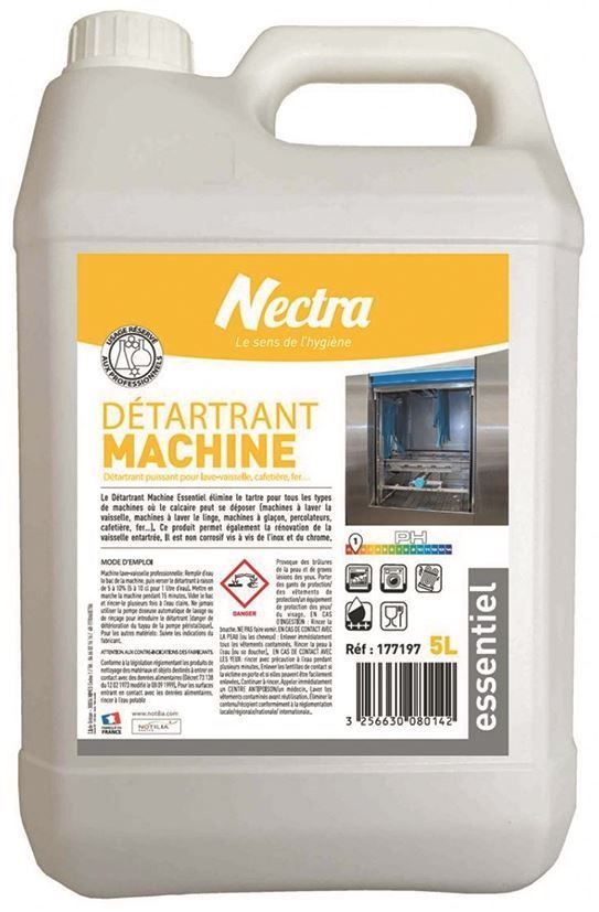 Détartrant liquide pour machine à laver - NECTRA - Bidon de 5l