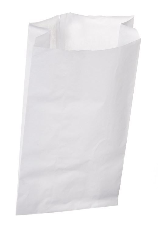 Sac croissant papier kraft blanc 12x5x14cm - Paquet de 1000