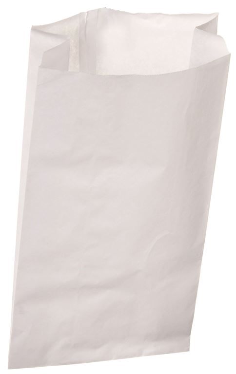 Sac croissant papier kraft blanc 14x7x21cm - Paquet de 1000