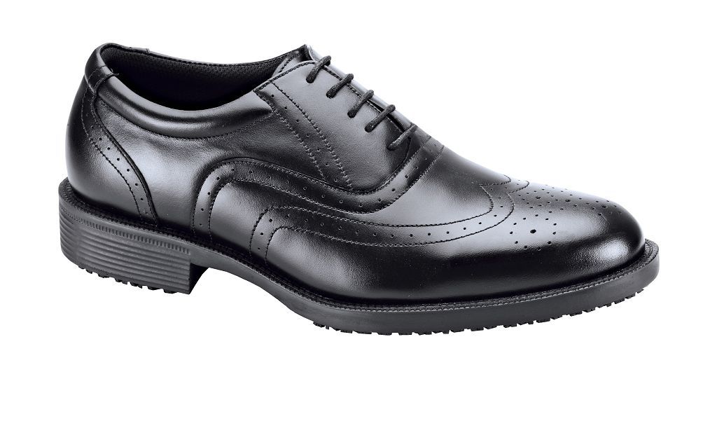 Chaussure de service cuir noir Executive Wing Tip EN 20347 T.38/47 - SHOES FOR CREWS - Paire