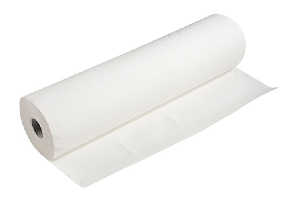 Drap d'examen ouate blanc 50x38cm 125 formats - Rouleau de 125F