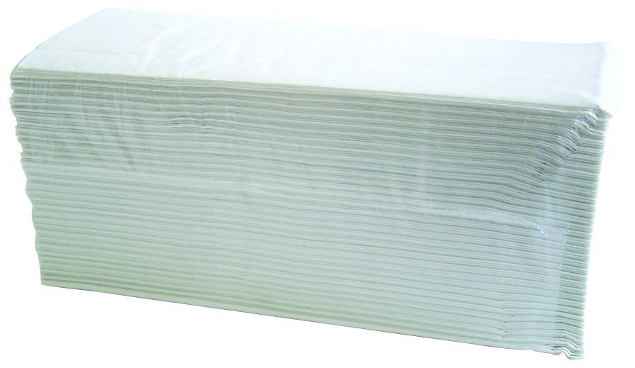 Essuie mains enchevêtré 2 plis 22x35cm pliage en W - Carton de 3744