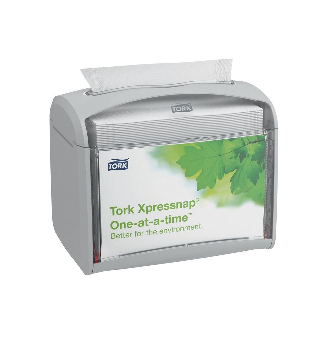 Distributeur gris de serviettes décalées 200 serviettes N4 - TORK - A l'unité