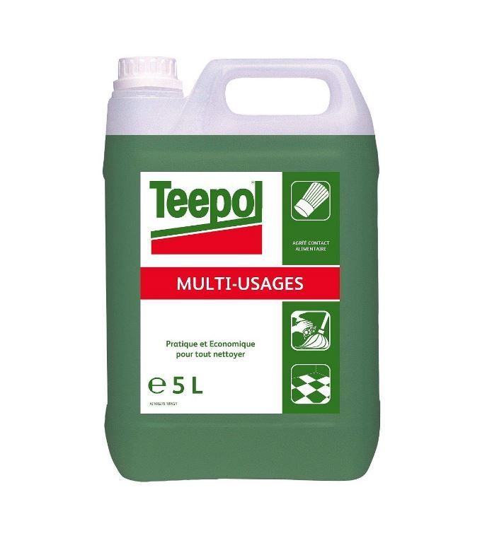 Détergent multi-usages Teepol - DIVERSEY - Bidon de 5l