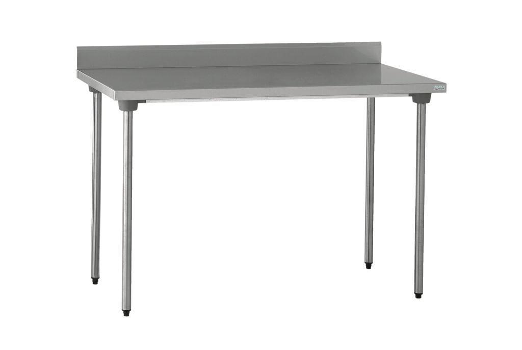Table inox adossée sans étagère 1000x700x900mm - TOURNUS - A l'unité