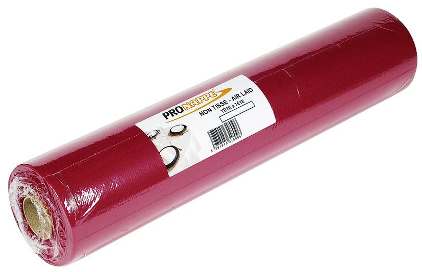 Tête à tête non tissé Airlaid 40cm bordeaux - COGIR - Carton de 4x24m