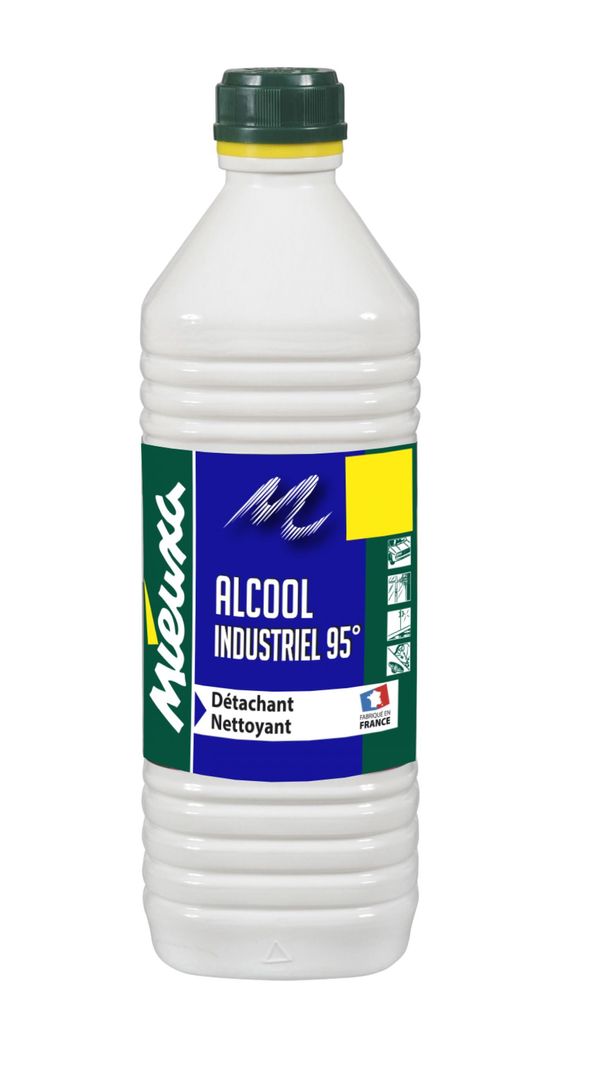 Alcool à bruler ménager 95° - MIEUXA - Flacon de 1l