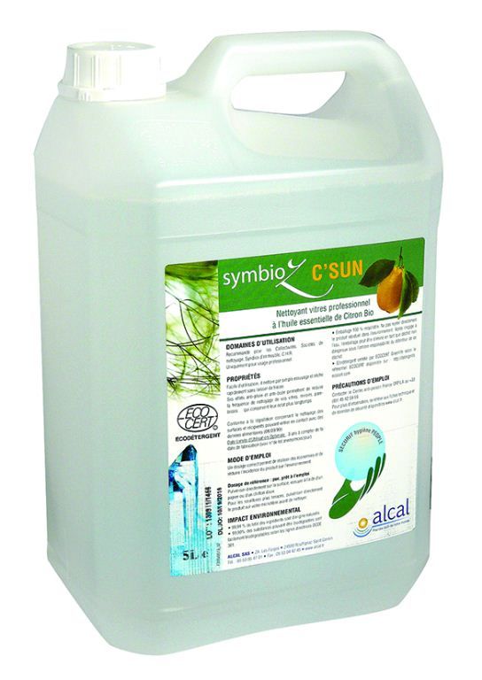 Nettoyant vitres professionnel Symbioz C Sun - CHRISTEYNS FOOD - Carton de 2x5l