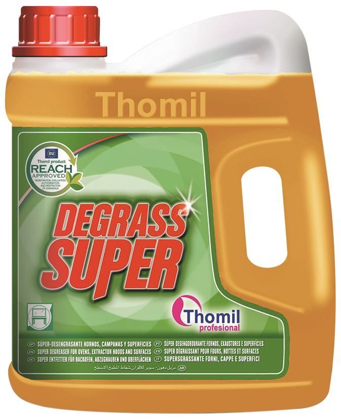 Dégraissant fours, hottes et surfaces Degrass Super - THOMIL - Bidon de 4l