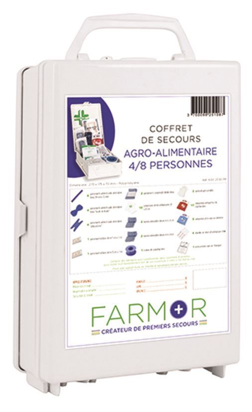 Coffret de secours métiers de la bouche 4/8 personnes - FARMOR - A l'unité