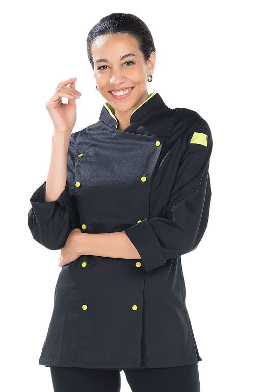 Veste de cuisine femme polycoton manches longues Jane - REMI CONFECTION - A  l'unité