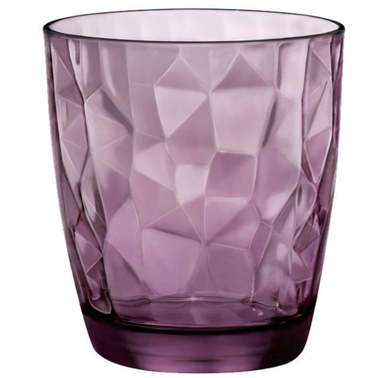 Gobelet forme basse Diamond violet 30cl - BORMIOLI ROCCO - Carton de 6