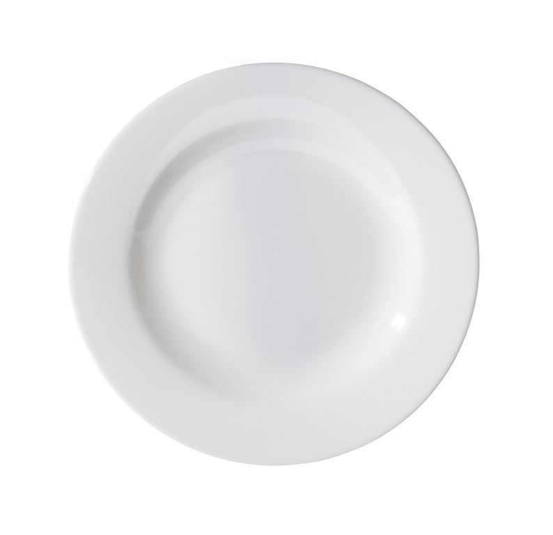 Assiette plate verre trempé blanc Restaurant 23,5cm - ARCOROC - Carton de 6