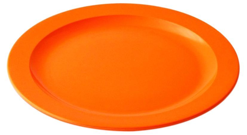 Assiette plate mélamine 22,5cm - PLASTOREX - Carton de 10