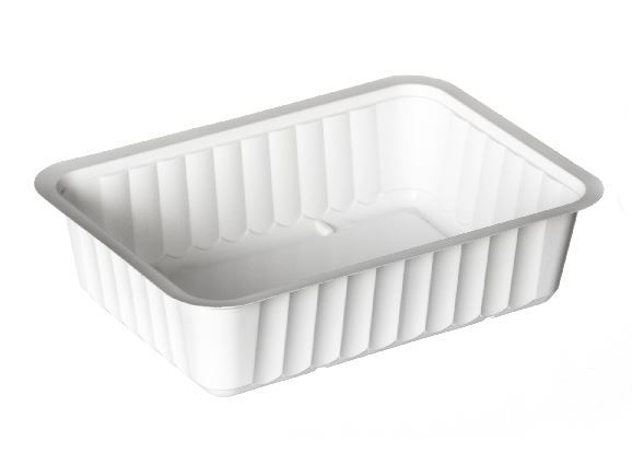 Barquette PP scellable blanche Alphacel 370cc - ALPHA FORM - Carton de 2160