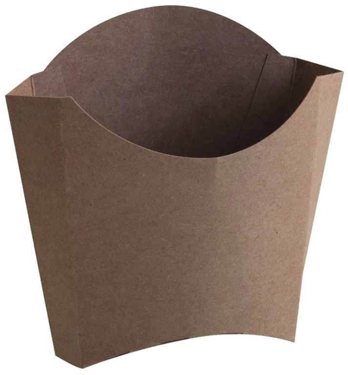 Etui frites carton kraft brun 8,3x13x12,5cm - Carton de 1000