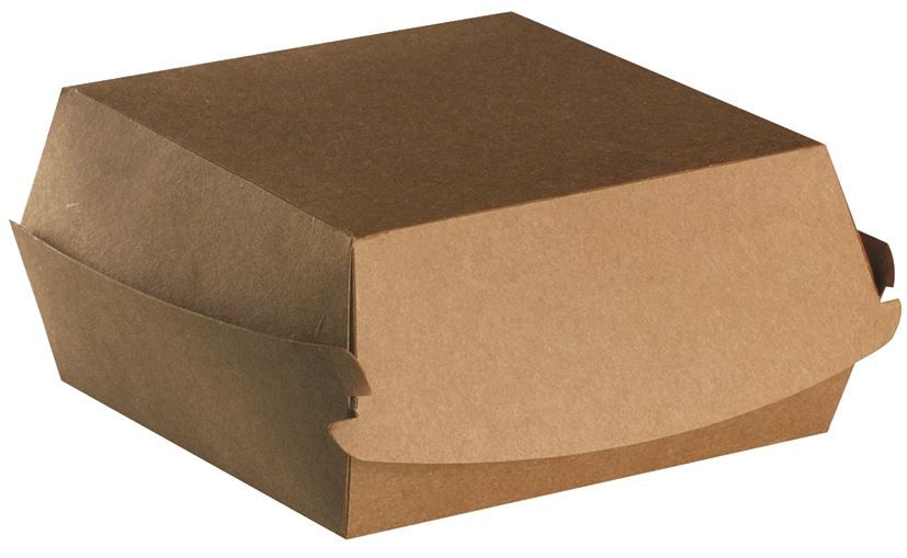 Boite hamburger kraft brun 15x15x7cm - Carton de 600